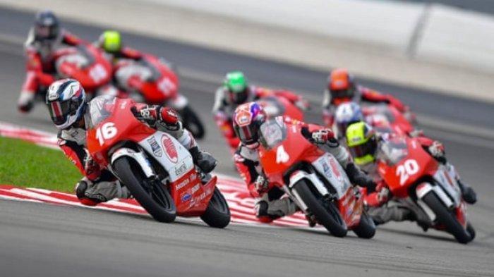 Afridza Munandar, pebalap Asia Talent Cup 2019 asal Indonesia (no4) yang meninggal setelah kecelakaan di Sirkuit Sepang