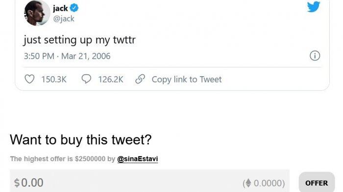 Tweet pertama di Twitter