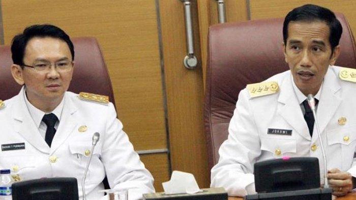Ahok dan Jokowi saat menjadi Gubernur DKI Jakarta. (Tribunnews / Herudin)
