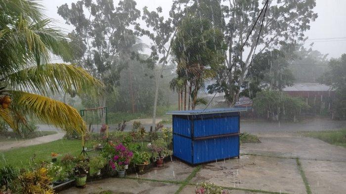 Hujan ringan di Pulau Nunukan, belum lama ini