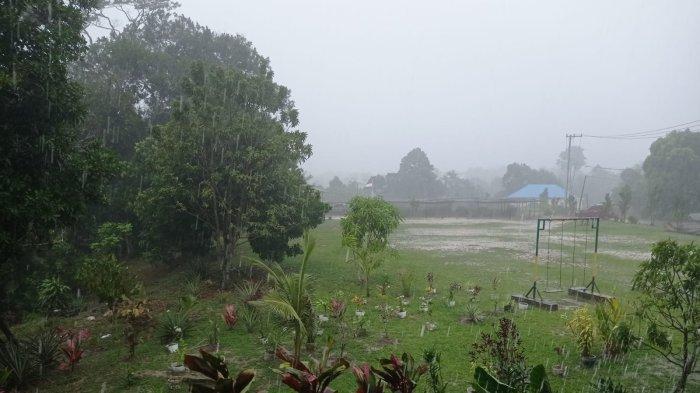 Hujan ringan di Pulau Nunukan, belum lama ini