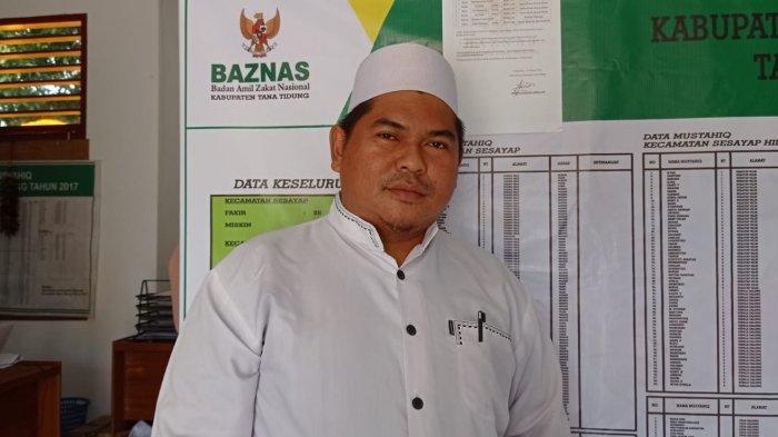 Kabid Pengumpulan Baznas Kabupaten Tana Tidung, Harmoko saat ditemui di Kantor Baznas Tana Tidung, Kamis (21/4/2022
