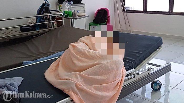 Korban pelecehan oleh mantan PSK, saat mendapat perawatan di RSUD Nunukan, Kalimantan Utara, Jumat (20/05/2022), pagi. (TribunKaltara.com/ Febrianus Felis)