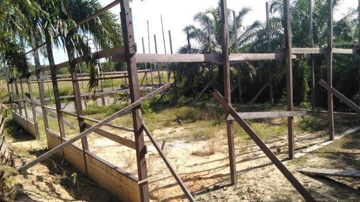 Pembangunan GOR di Desa Samaenre Semaja, Kecamatan Sei Menggaris, Kabupaten Nunukan.