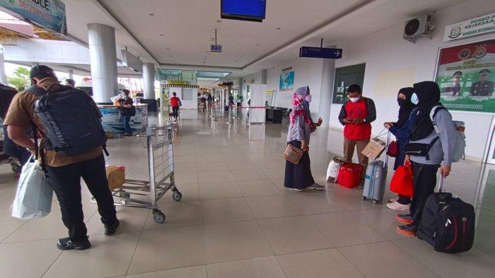 Aktivitas penumpang di Bandar Udara Juwata Tarakan, Senin (20/12/2021) hari ini.