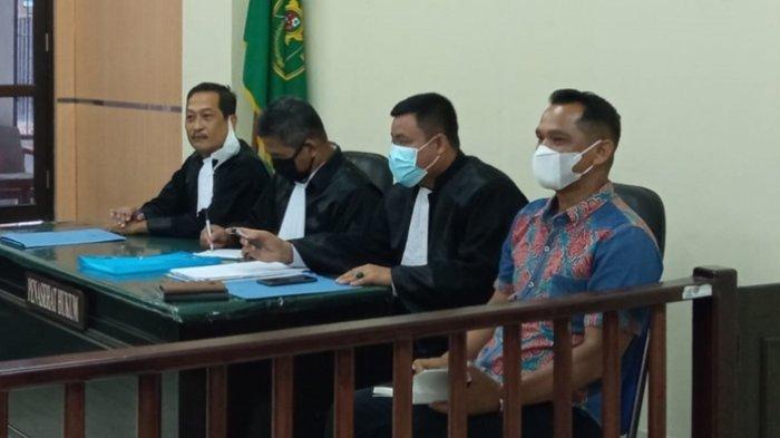 Persidangan Kasus Pencemaran Nama Baik dengan Terdakwa Iwan Setiawan di PN Tanjung Selor, Rabu (3/3/2021) ( TRIBUNKALTARA.COM / MAULANA ILHAMI FAWDI )