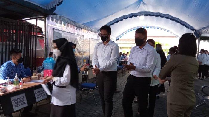 Peserta SKB CPNS Kaltara saat memasuki ruang ujian di CAT BKD Kaltara