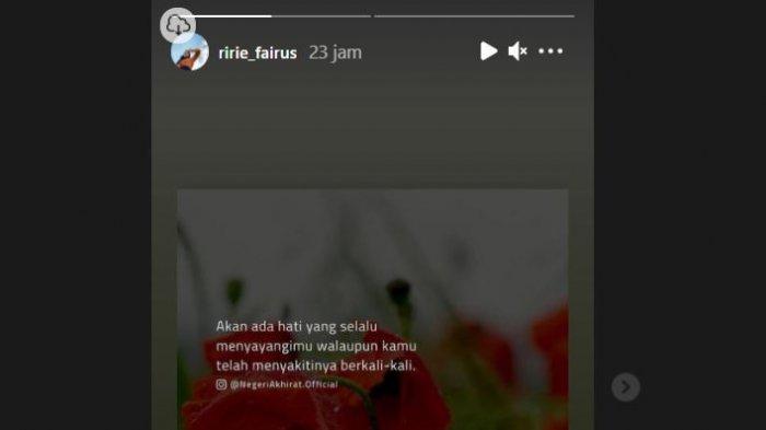 Unggahan Ririe Fairus, istri Ayus Sabyan