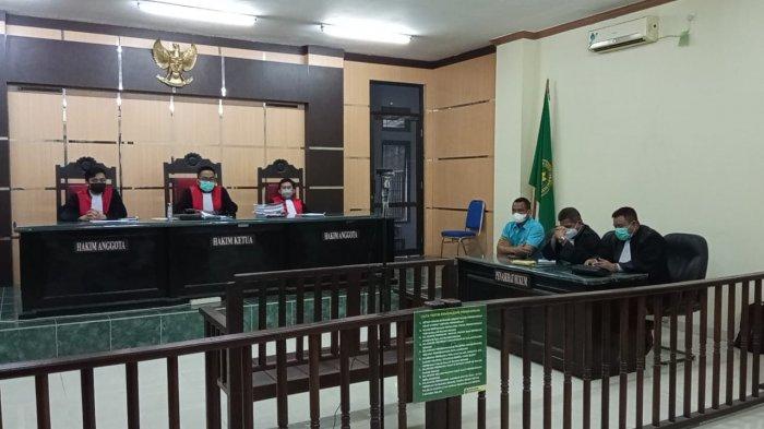 Ruang Sidang Cakra PN Tanjung Selor sedang persiapan bacaan putusan akhir terhadapa IS, Kamis (2/09/2021).
