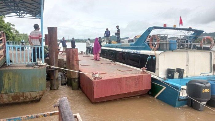 Aktivitas penumpang di Pelabuhan Speedboat Malinau Kota, Kabupaten Malinau, Provinsi Kalimantan Utara, beberapa hari lalu.