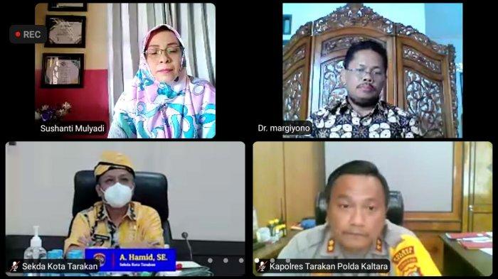 Para Narasmber Talkshow Tribun Kaltara Serie, Mulai dari Walikota Tarakan hingg Dr. Margiyono, salah seorang pembicara ikut membahas persoalan kondisi ekonomi di Kota Tarakan.