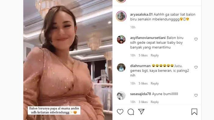 Kondisi Amanda Manopo pemeran Andin di Ikatan Cinta yang kini tampak seakan hamil anak Aldebaran yang diperankan Arya Saloka.
