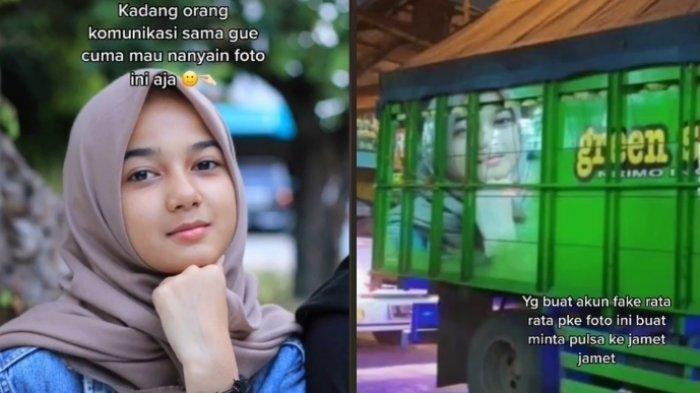 Curhatan seorang gadis yang fotonya sering muncul di belakang truk viral