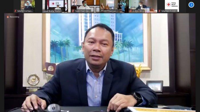 Rivan A Purwantono selaku President Director Bank Bukopin hadir dalam penyerahkan bantuan dari KB Financial Grup terhadap masyarakat Indonesia yang terdampak bencana gempa bumi di Sulawesi Barat.