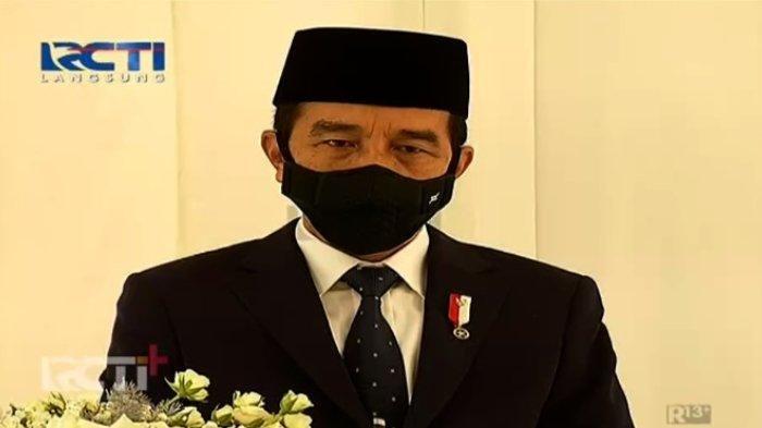Penampilan Presiden Joko Widodo (Jokowi) dalam acara akad nikah Atta Halilintar dan Aurel Hermansyah