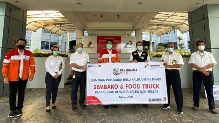 PT Pertamina Hulu Kalimantan Tmur (PHKT) memberikan bantuan berupa Food Truck dan sembako kepada para korban bencana di Sulawesi Barat dan Kalimantan Selatan.