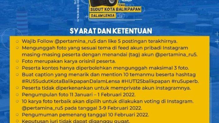 PT Kilang Pertamina Internasional Unit Balikpapan menggelar lomba foto dengan tema Sudut Kota Balikpapan Dalam Lensa. HO/PT Kilang Pertamina.