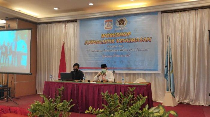 Persatuan Wartawan Indonesia (PWI) Kota Balikpapan menggelar Workshop Kehumasan dihadiri sekitar 20 perwakilan humas dari instansi pemerintah menghadirkan narasumber dari media dan praktisi kehumasan.
