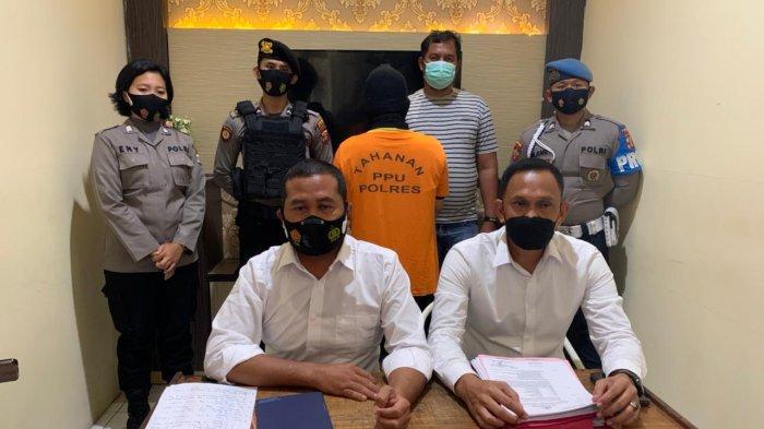 Kasatreskrim Polres PPU saat merilis penangkapan kasus perbuatan pencabulan di bawah umur di PPU yang melibatkan seorang dosen asal Balikpapan.TRIBUNKALTIM.CO/DIAN MULIA SARI