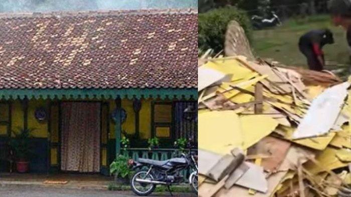 Rumah Si Doel sebelum dan sesudah dirobohkan
