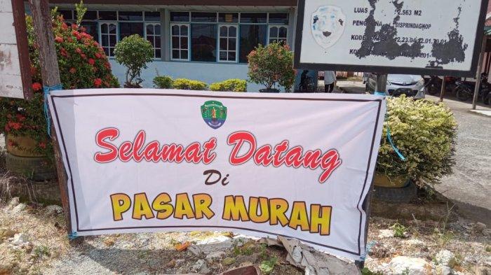 Pasar Murah digelar Disperindagkop Bulungan di Halaman Belakang Kantor Disperindagkop Jalan Sekip, Tanjung Selor. TRIBUNKALTARA.COM / MAULANA ILHAMI FAWDI