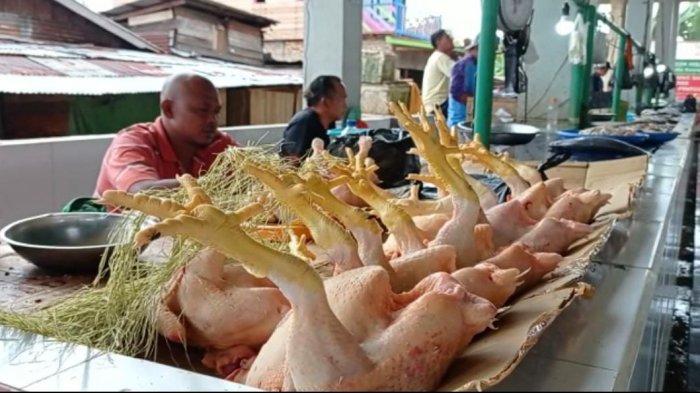 Harga ayam potong di Pasar Imbayut Taka, Tana Tidung masih stabil, TRIBUNKALTIM.CO, RISNAWATI