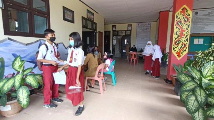Suasana lengang terlihat di di salah satu sekolah di Tarakan, belum tampak kegiatan pemasangan pengumuman PPDB, TRIBUNKALTRA.COM/ANDI PAUSIAH