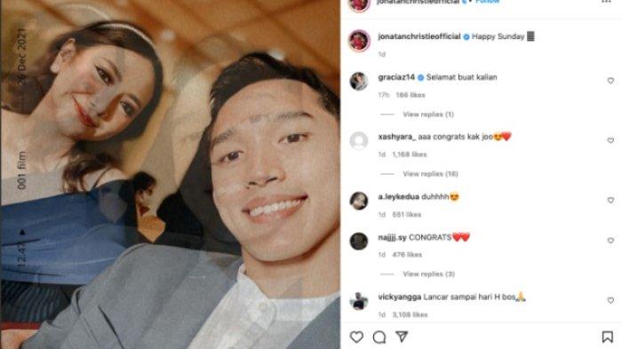 Unggahan Jojo di akun Instagramnya