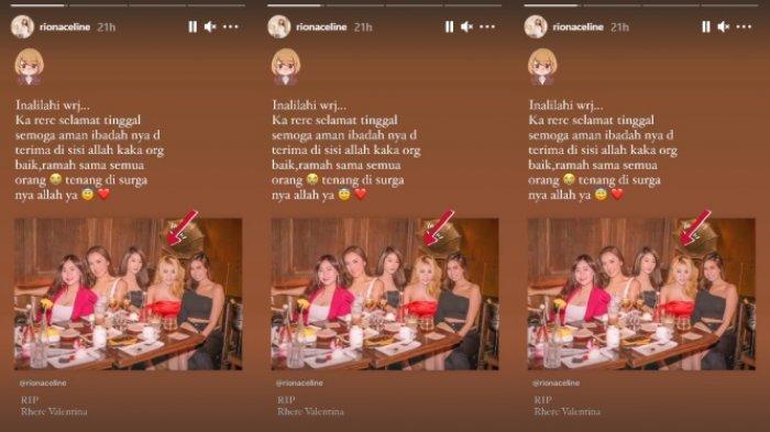 Unggahan Riona Celine di Instagram