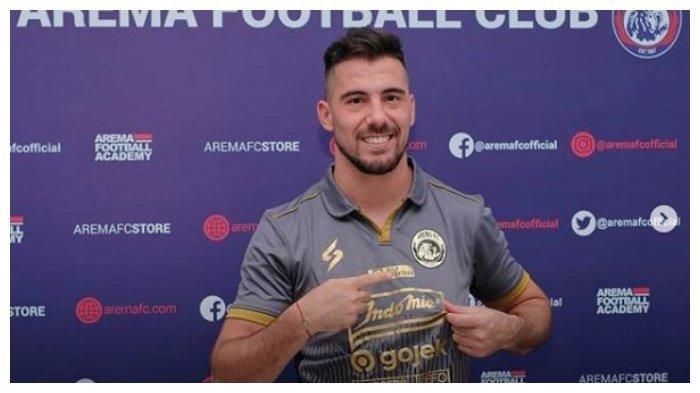 Jonathan Bauman resmi menjadi pemain Arema FC pada, Kamis (30/1/2020)