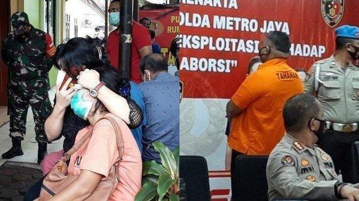 Ledy Harti Simamora istri Praka Martinus terduduk lemas, suaminya korban penembakan Bripka CS