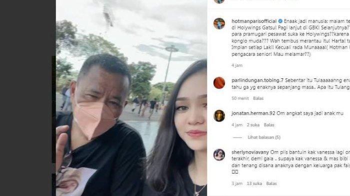 Unggahan Hotman Paris dan sosok wanita diduga pramugari