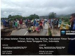 BPBD NTT Lakukan Upaya Darurat Perbaiki Jembatan Boking TTS