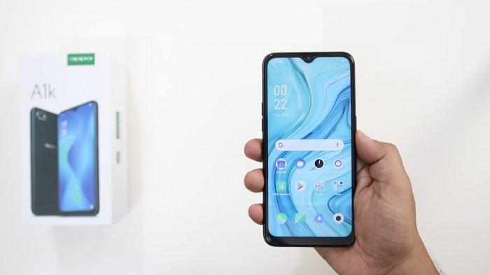 Ilustrasi. Tampilan depan HP Oppo A1k