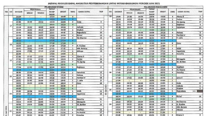 Simak, jadwal kapal dermaga reguler Merak Bakauheni Jumat 25 Juni 2021.