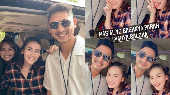 Foto Amanda Manopo, Ayu Ting Ting, dan Arya Saloka.