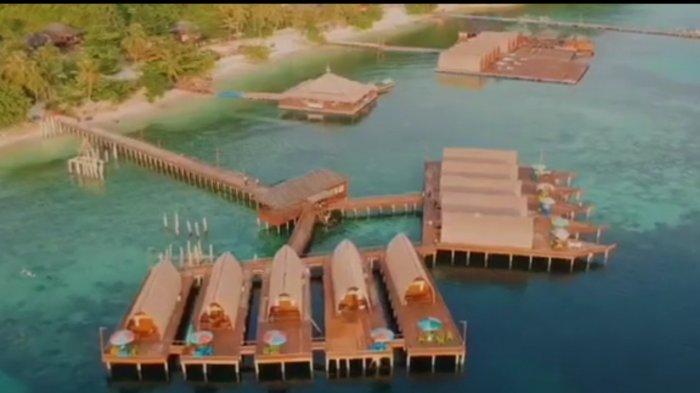 Pemandangan tempat wisata Tegal Mas dilihat dari atas.