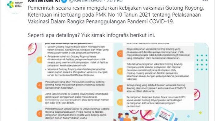 Twitter Vaksinasi gotong royong