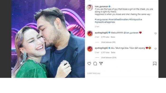 Ayu Ting Ting dapat ciuman dari Ivan Gunawan, ternyata di yang sebenarnya terjadi