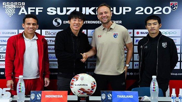 Pelatih Indonesia dan Thailand bertemu sebelum Final Piala AFF