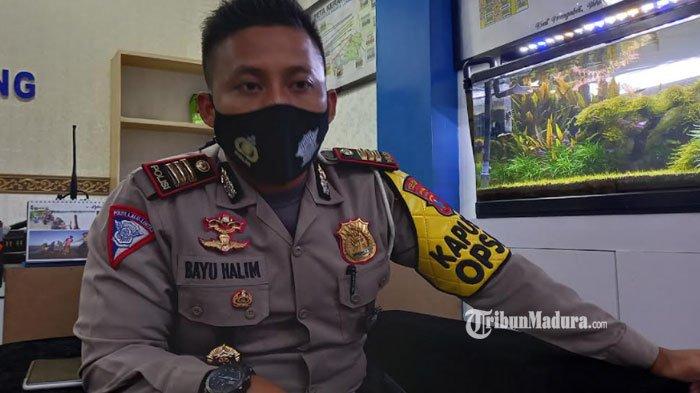 Kasat Lantas Polres Lumajang AKP Bayu Halim Nugroho saat ditemui di ruangannya, Selasa (20/4/2021).