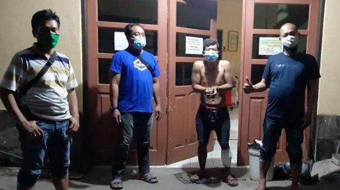 Polisi menangkap kuli bangunan bernama Imam Khusairi (25), Jumat (23/10/2020) malam.