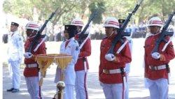 Upacara Pengibaran Bendera Merah Putih di Jeneponto Gunakan Formasi 77