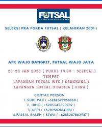 AFK Wajo Buka Seleksi Pra-Porprov, Berikut Persyaratannya