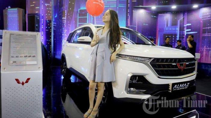 Cantiknya Sales Promotion Girls (SPG) pameran mobil GIIAS Makassar 2019 di Celebes Convention Center, Rabu (11/9/19).
