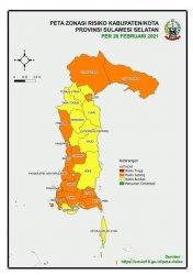 Kabupaten Wajo Kini Berstatus Zona Kuning Penyebaran Covid-19