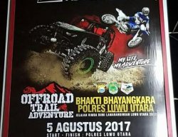 Sudah 340 Pendaftar Offroad and Trail Adventure Luwu Utara