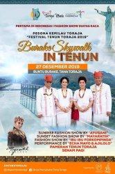 Pertama di Indonesia, Burake Skywalk In Tenun Tana Toraja, Fashion Show di Atas Kaca