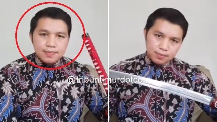 Sosok Doni Putra, berani ancam Menag Yaqut Cholil Qoumas pakai samurai. (Instagram @doniputra_safar).