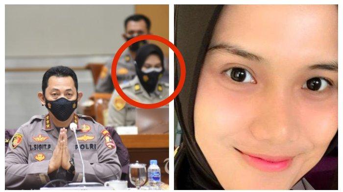 Sosok Novita Rindi, Polwan Cantik Berhijab Hadir saat Tes Jenderal Listyo Sigit Prabowo di DPR